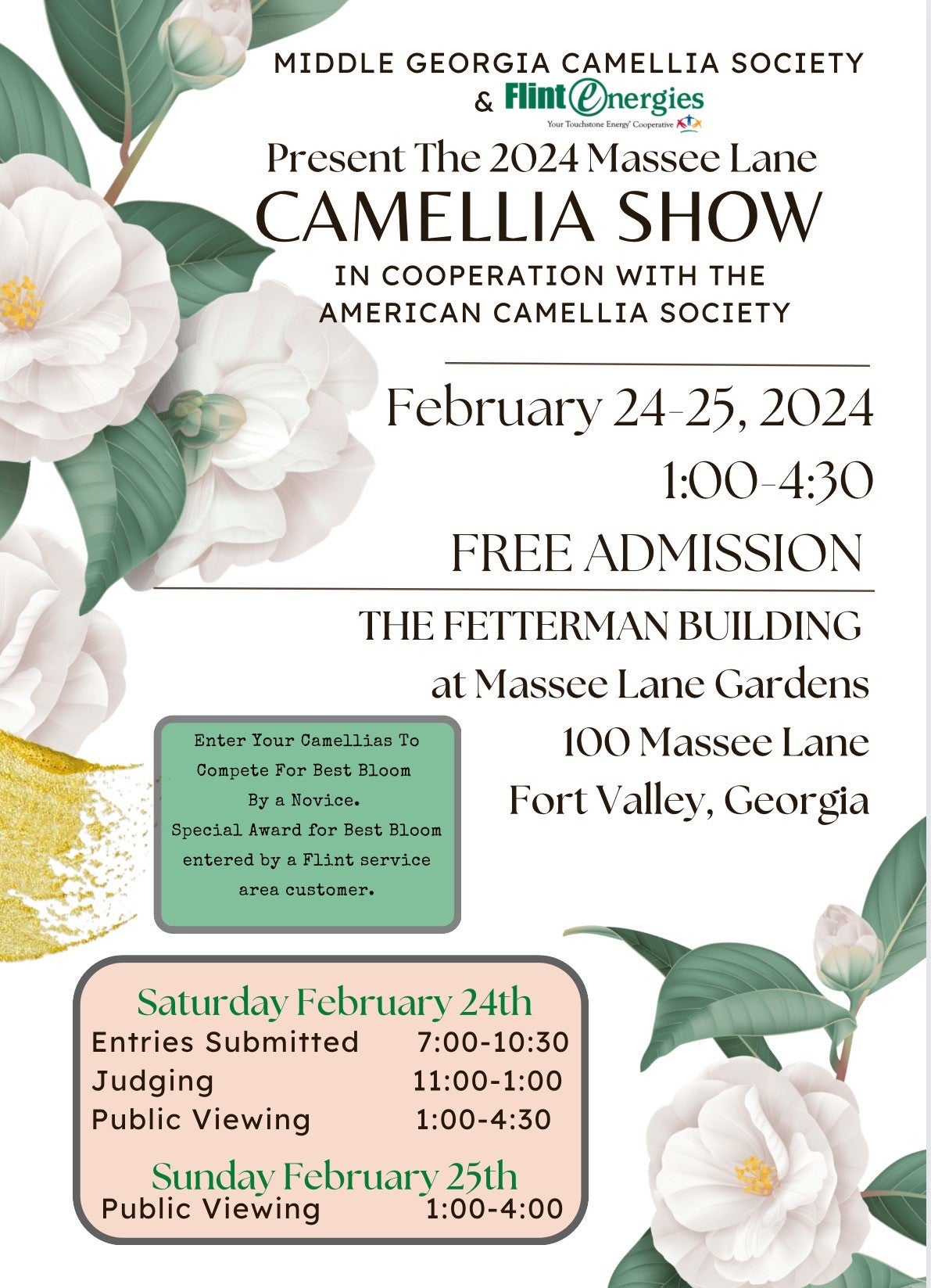 Camellia Show at Massee Lane