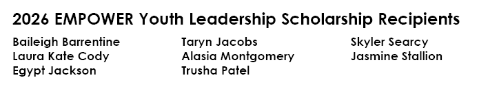 2026 Empower Youth Leadership Scholarship winners