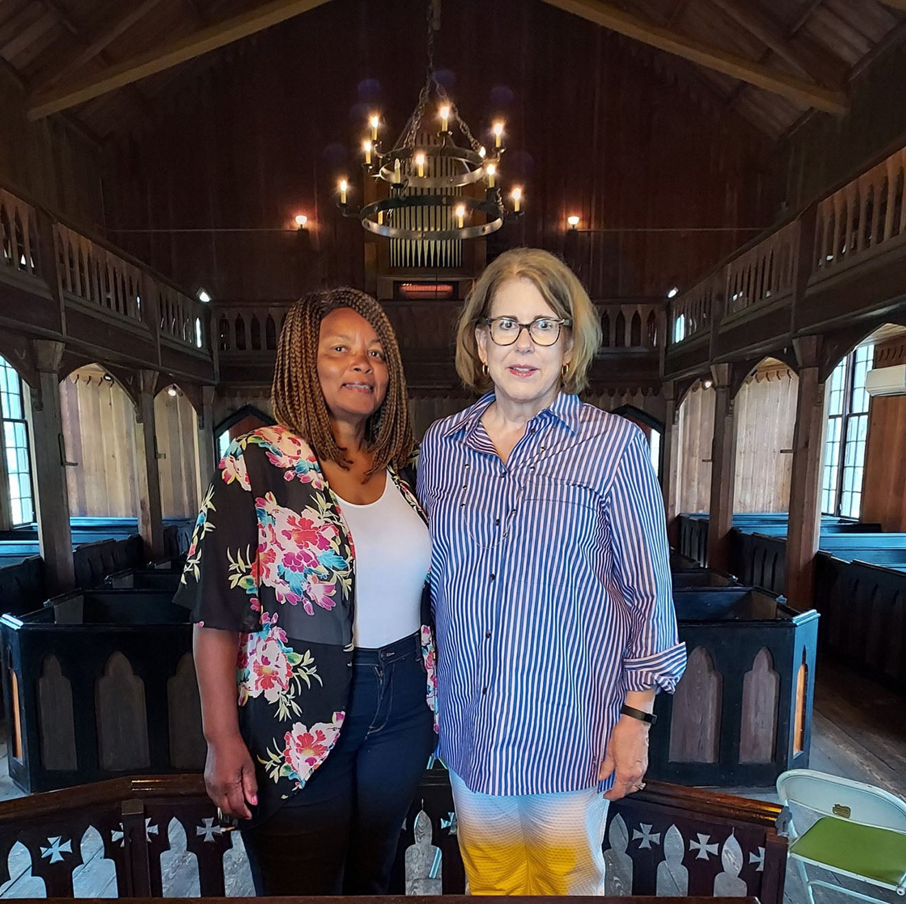 Peggie and Ruby at Zion Episcopal Church