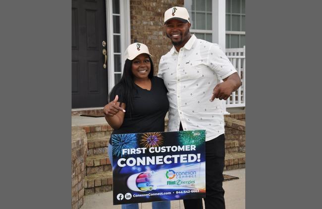 Connect, powered by Flint Energies, delivers all-fiber broadband service to inaugural customer