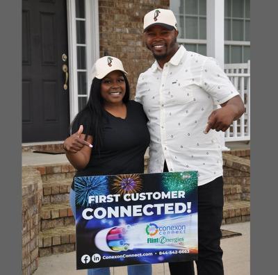 Connect, powered by Flint Energies, delivers all-fiber broadband service to inaugural customer